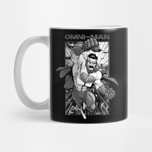 Omni-Man Black and White Mug